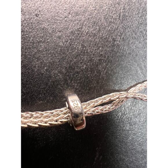 Sterling Silver CZ Halo Bolo Bracelet Adjustable Sparkle Slider Bracelet - Picture 4 of 15